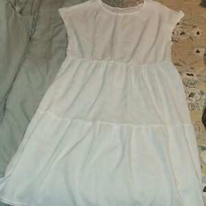 White Tiered Dress